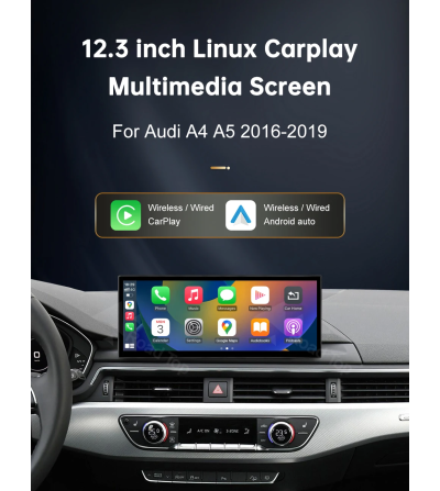 Audi A4 S4 A5 S5 2016-2019 | CarPlay, Android Auto, Airplay, Autolink e Navegação