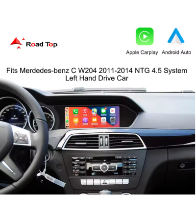 8.8" Carplay, Android Auto, Mercedes Benz Classe C W204 S204 2011-2014 NTG 4.5